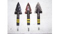 3 Obsidian Arrowheads for Modern Arrows (115 grains) SOLD